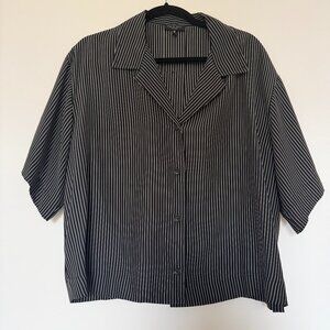 100% silk striped rag & bone top